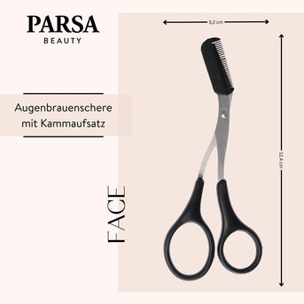 PARSA Beauty ESSENTIAL Augenbrauenschere – präzise & fein geschliffen
