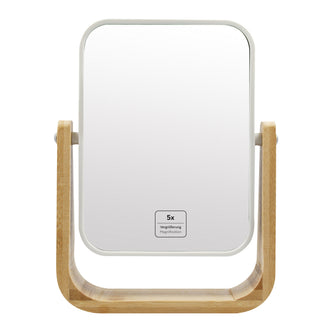 PARSA Beauty ESSENTIAL Kosmetikspiegel Bambus 1x 5x Schminkspiegel