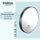 PARSA Beauty ESSENTIAL Saugnapf Spiegel schwarz matt 10x Zoom