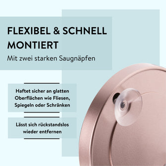 PARSA Beauty ESSENTIAL Saugnapf Spiegel champagner 10x Vergrößerung