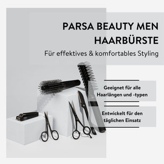 PARSA Beauty MEN Haarbürste lang schmal Herren Styling Brush