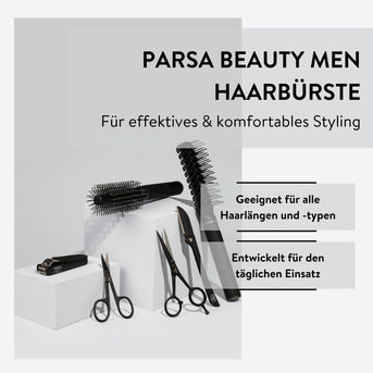 PARSA Beauty MEN Haarbürste lang schmal Herren Styling Brush