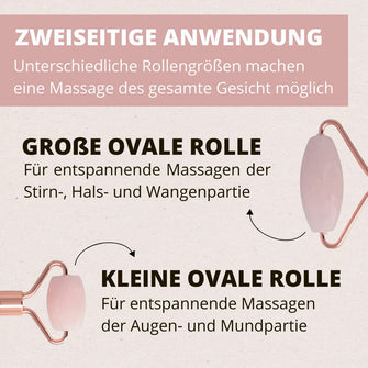 PARSA Beauty NATURE LOVE Rosenquarzroller Gesichtsmassage Roller