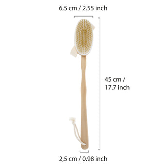 PARSA Beauty Holz-Badebürste abnehmbar aus FSC®-zertifiziertem Bambusholz