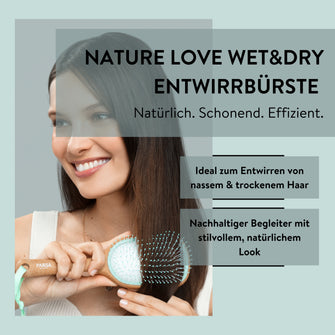 PARSA Beauty NATURE LOVE Entwirr-Haarbürste – Korkgriff & Borsten