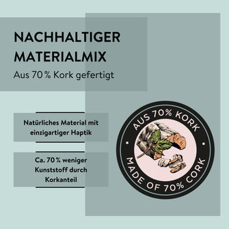 PARSA Beauty NATURE LOVE Haarbürste klein oval Kork Wet & Dry