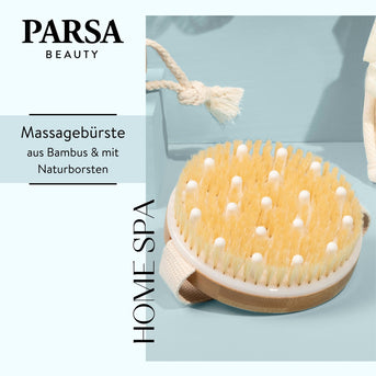 PARSA Beauty WELLNESS Bambus Handmassagebürste Massage Tool