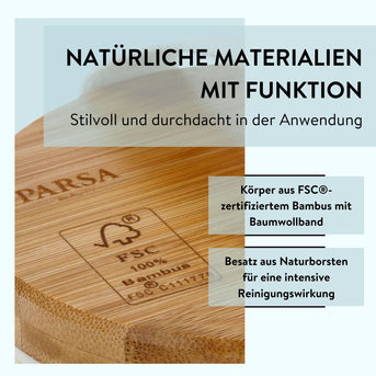 PARSA Beauty WELLNESS Bambus Handmassagebürste Massage Tool