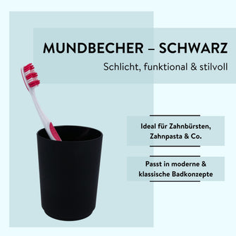 PARSA Beauty ESSENTIAL Zahnputzbecher Flair – rutschfest & modern