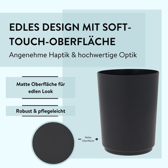 PARSA Beauty ESSENTIAL Zahnputzbecher Flair – rutschfest & modern