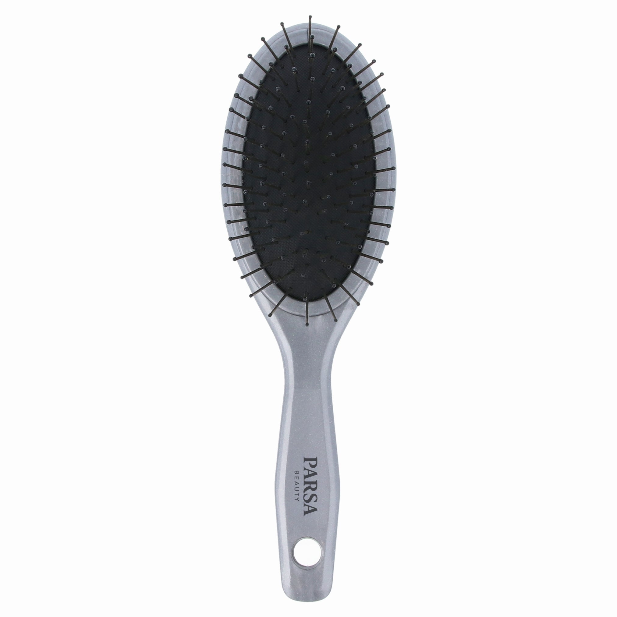 PARSA Beauty ESSENTIAL Haarbürste oval klein Metallpins grau