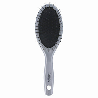 PARSA Beauty ESSENTIAL Haarbürste oval klein Metallpins grau