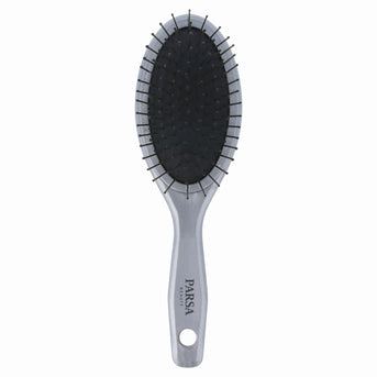 PARSA Beauty ESSENTIAL Haarbürste oval klein Metallpins grau