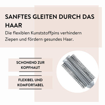 PARSA Beauty ESSENTIAL Unicolor Rundföhnbürste Nylonpins 25mm