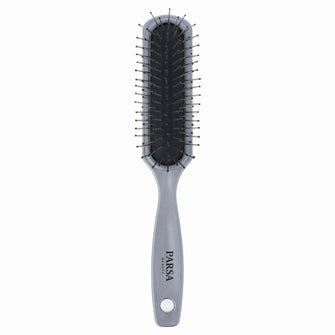PARSA Beauty ESSENTIAL Haarbürste lang schmal Metallpins grau