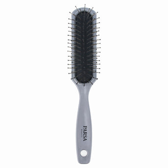 PARSA Beauty ESSENTIAL Haarbürste lang schmal Metallpins grau