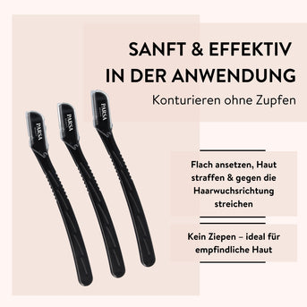 PARSA Beauty ESSENTIAL Gesichtshaartrimmer – präzise für Augenbrauen & feine Härchen