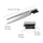 PARSA Beauty ESSENTIAL Pinzette mit Augenbrauenbürstchen 2in1