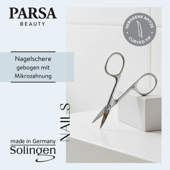 PARSA Beauty Professional Nagelschere Solingen,nickelfrei mit Mikrozahnung
