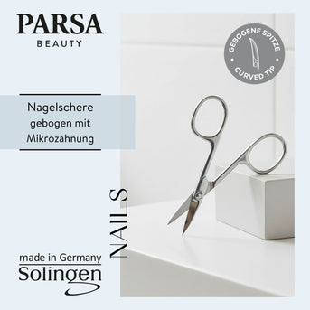 PARSA Beauty Professional Nagelschere Solingen,nickelfrei mit Mikrozahnung