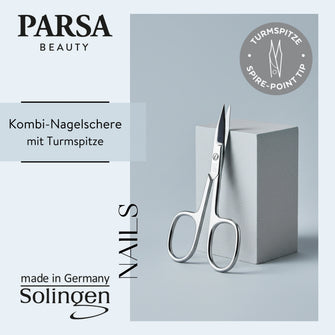 PARSA Beauty Professional Kombi-Nagelschere Solingen, Mit Präzisions-Turmspitze