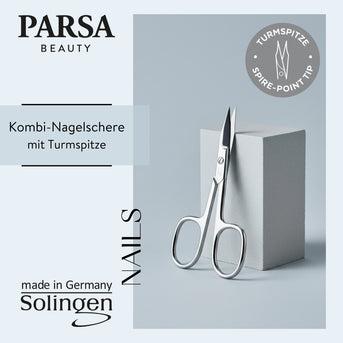 PARSA Beauty Professional Kombi-Nagelschere Solingen, Mit Präzisions-Turmspitze