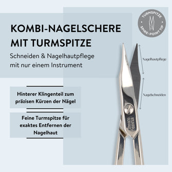 PARSA Beauty Professional Kombi-Nagelschere Solingen, Mit Präzisions-Turmspitze