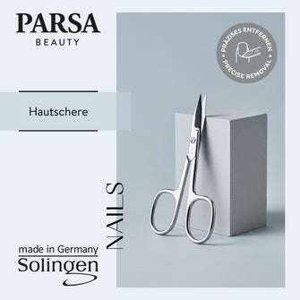 PARSA Beauty Professional Hautschere Solingen, extra schlank für präzise Maniküre