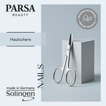 PARSA Beauty Professional Hautschere Solingen, extra schlank für präzise Maniküre