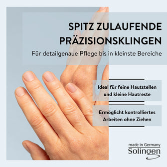 PARSA Beauty Professional Hautschere Solingen, extra schlank für präzise Maniküre