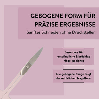 PARSA Beauty LOV.U Nagelschere rosa Edelstahl Nagelpflege Schere