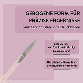 PARSA Beauty LOV.U Nagelschere rosa Edelstahl Nagelpflege Schere