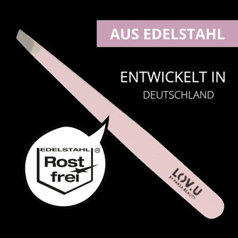 PARSA Beauty LOV.U Pinzette rosa Augenbrauen Pinzette Beauty Tool