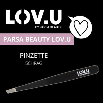 PARSA Beauty LOV.U Pinzette schwarz Augenbrauen Pinzette Beauty