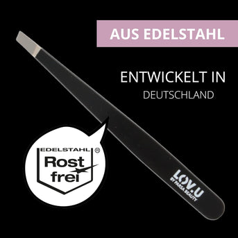 PARSA Beauty LOV.U Pinzette schwarz Augenbrauen Pinzette Beauty
