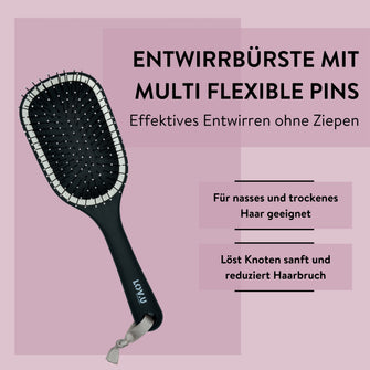 PARSA Beauty LOV.U Entwirrbürste groß – schnelles Bürsten ohne Ziepen