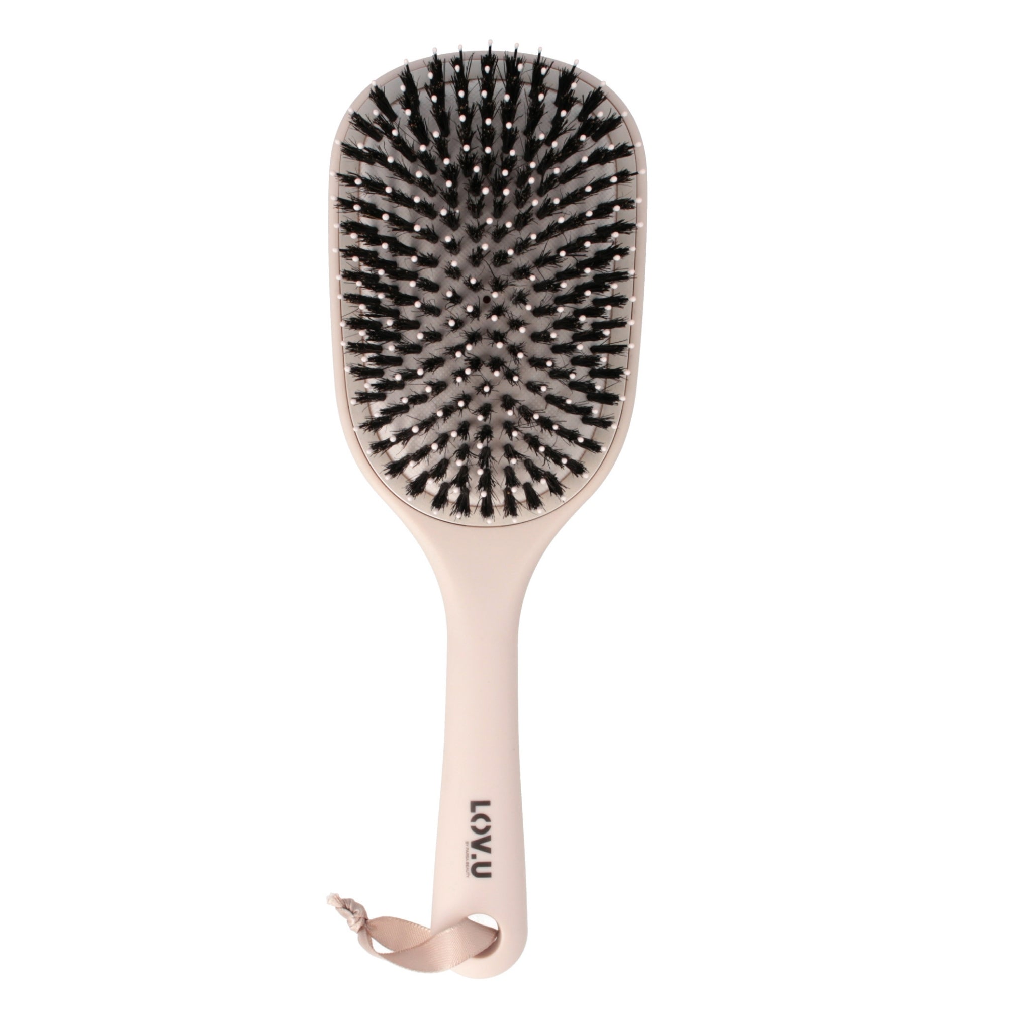 PARSA Beauty LOV.U Paddle Entwirrbürste Wet & Dry mit Wildschweinborsten in Beige