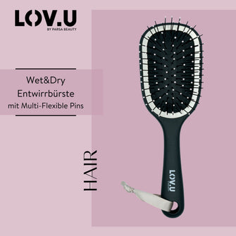 PARSA Beauty LOV.U Entwirrbürste klein – kompakt & sanft