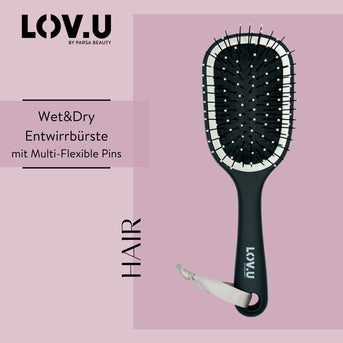 PARSA Beauty LOV.U Entwirrbürste klein – kompakt & sanft