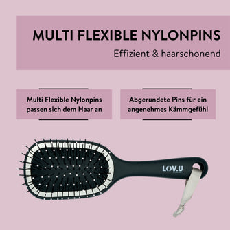 PARSA Beauty LOV.U Entwirrbürste Paddle – sanft & flexibel