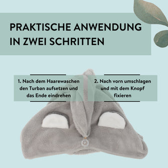 PARSA Beauty NATURE KIDS Haarturban Koala – süß, saugstark & praktisch