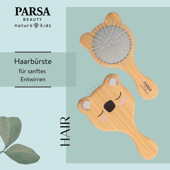 PARSA Beauty NATURE KIDS Bürste Koala Print Bambus Wet & Dry