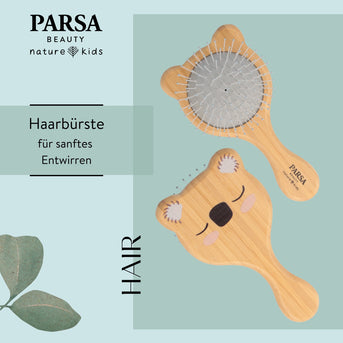 PARSA Beauty NATURE KIDS Bürste Koala Print Bambus Wet & Dry