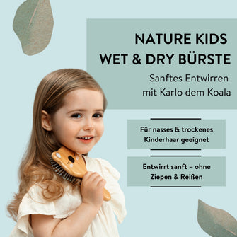 PARSA Beauty NATURE KIDS Bürste Koala Print Bambus Wet & Dry