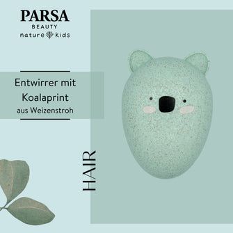 PARSA Beauty NATURE KIDS Entwirrer Bürste Koala Print Kinder Haarbürste