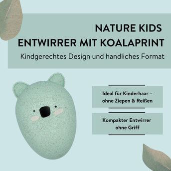 PARSA Beauty NATURE KIDS Entwirrer Bürste Koala Print Kinder Haarbürste