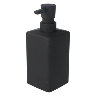 PARSA Beauty Essential Seifenspender Rubber Look, mattes Schwarz & Moderne Eleganz