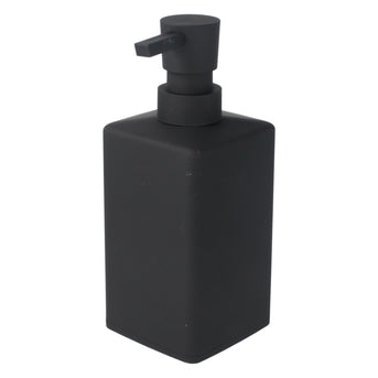 PARSA Beauty Essential Seifenspender Rubber Look, mattes Schwarz & Moderne Eleganz