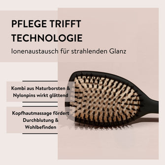 PARSA Beauty PROFESSIONAL Keratin Pflegebürste – Glanz & Pflege in einem