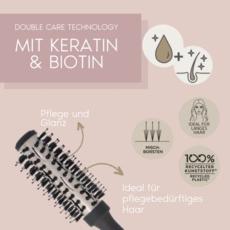 PARSA Beauty PROFESSIONAL Volumenbürste Keratin Care – 25mm